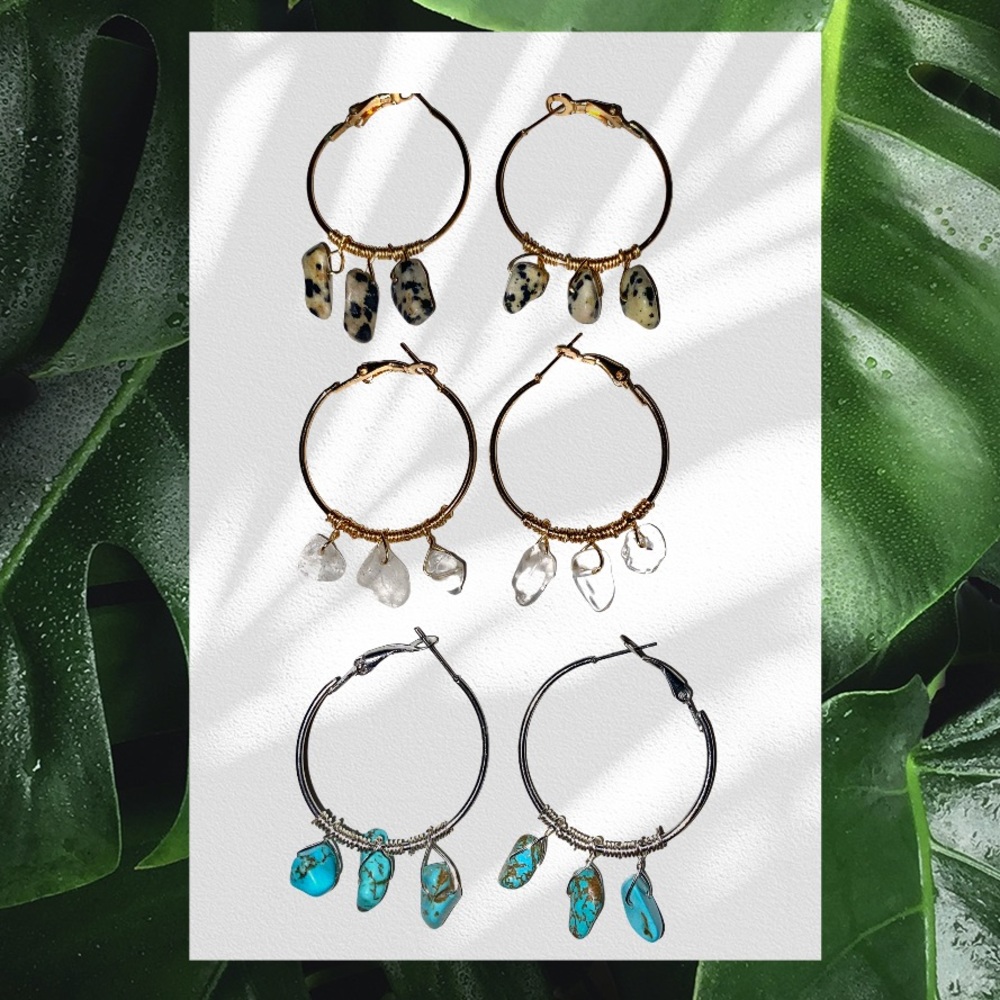 Crystal Hoops